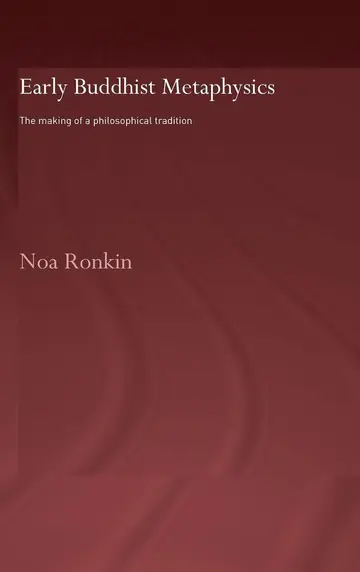 Cover of Early Buddhist Metaphysics
