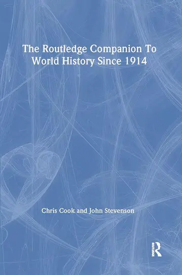 Cover of The Routledge Companion to World History Since 1914