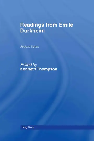 Cover of Readings from Emile Durkheim
