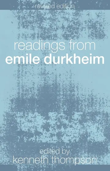 Cover of Readings from Emile Durkheim