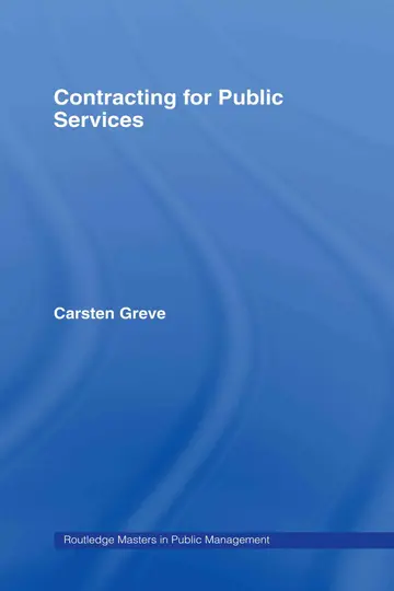 Cover of Contracting for Public Services Delivery