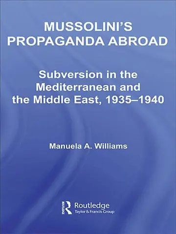Cover of Mussolini's Propaganda Abroad