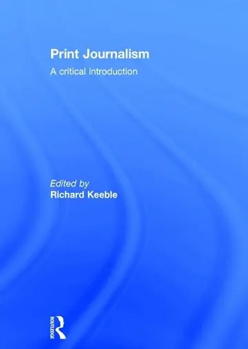 Cover of Print Journalism