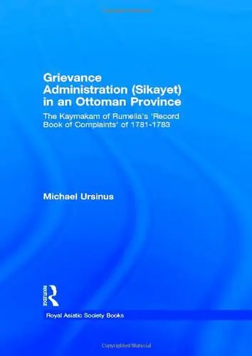 Cover of Grievance Administration (sikayet) in an Ottoman Province
