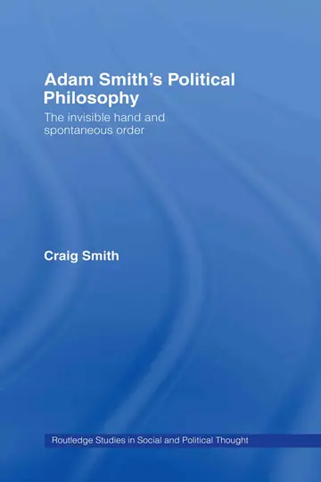 Cover of Adam Smith's Political Philosophy