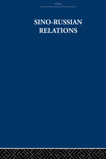 Cover of Sino-Russian Relations