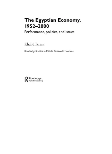 Cover of The Egyptian Economy, 1952-2000
