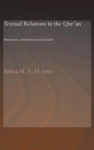 Cover of Textual Relations in the Qur`an