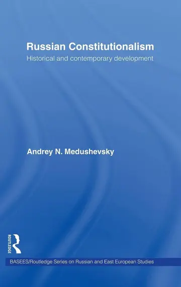 Cover of Russian Constitutionalism