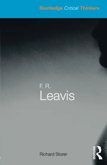 Cover of F. R. Leavis
