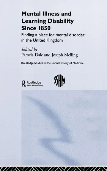 Cover of Mental Illness and Learning Disability Since 1850