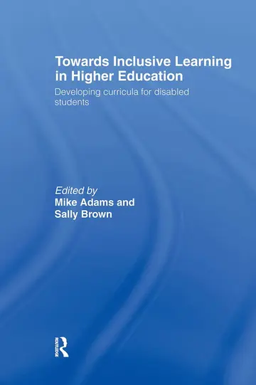 Cover of Towards Inclusive Learning in Higher Education