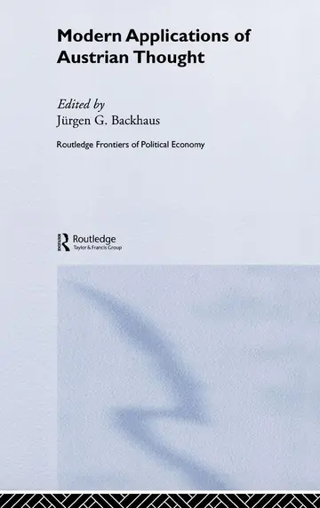 Cover of Modern Applications of Austrian Thought