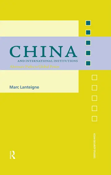 Cover of China and International Institutions
