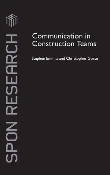 Cover of Communication in Construction Teams