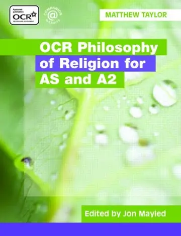 Cover of OCR Philosophy of Religion for AS and A2