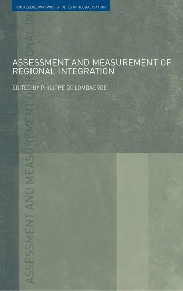 Cover of Assessment and Measurement of Regional Integration