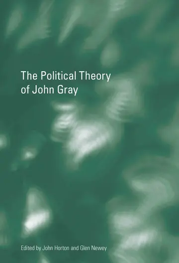 Cover of The Political Theory of John Gray