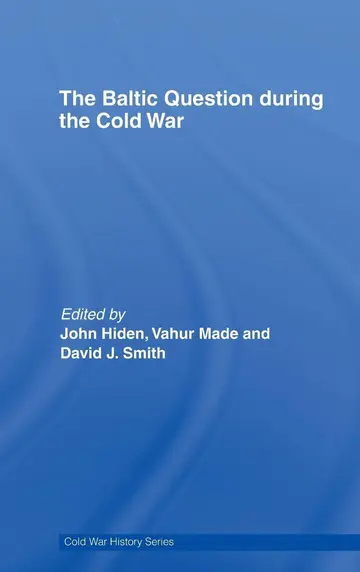 Cover of The Baltic Question during the Cold War