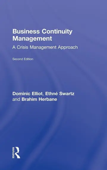 Cover of Business Continuity Management