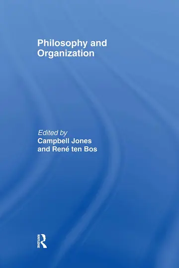 Cover of Philosophy and Organisation