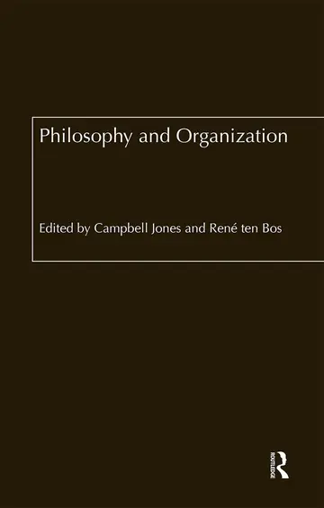 Cover of Philosophy and Organization