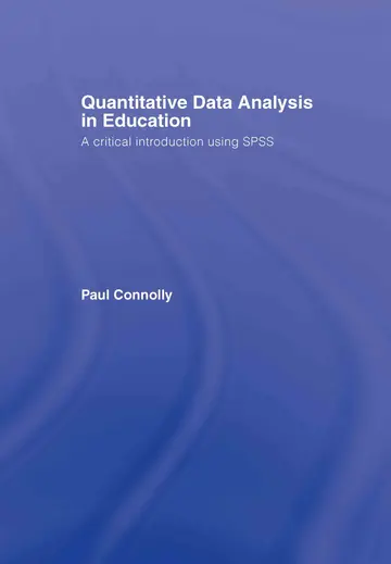 Cover of Quantitative Data Analysis in Education