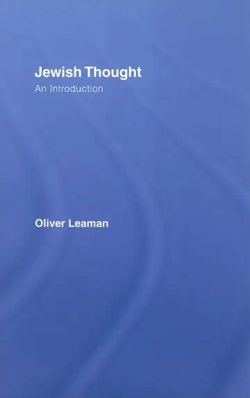 Cover of Jewish Thought