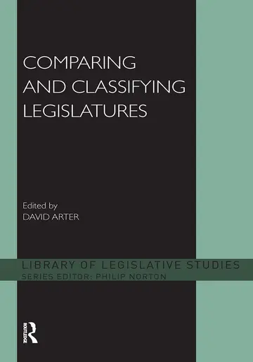 Cover of Comparing and Classifying Legislatures