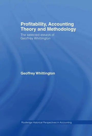 Cover of Profitability, Accounting Theory and Methodology