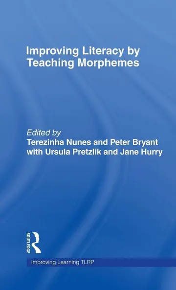 Cover of Improving Literacy by Teaching Morphemes