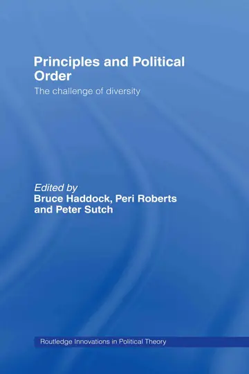 Cover of Principles and Political Order