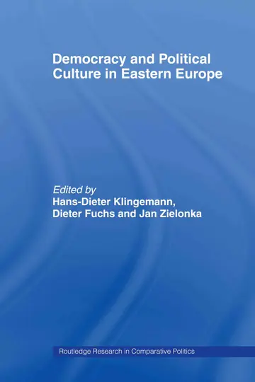 Cover of Democracy and Political Culture in Eastern Europe