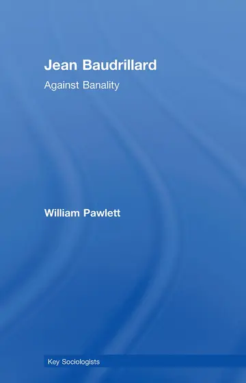 Cover of Jean Baudrillard