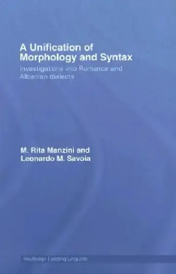 Cover of A Unification of Morphology and Syntax