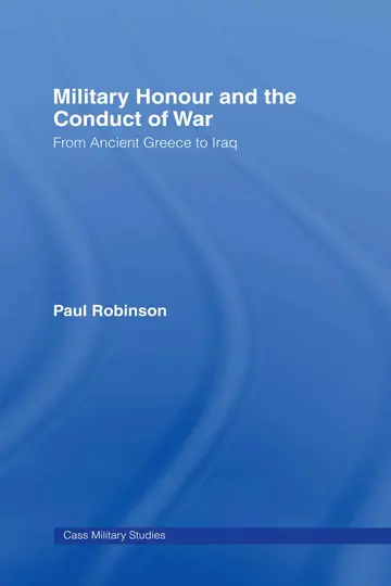Cover of Military Honour and the Conduct of War