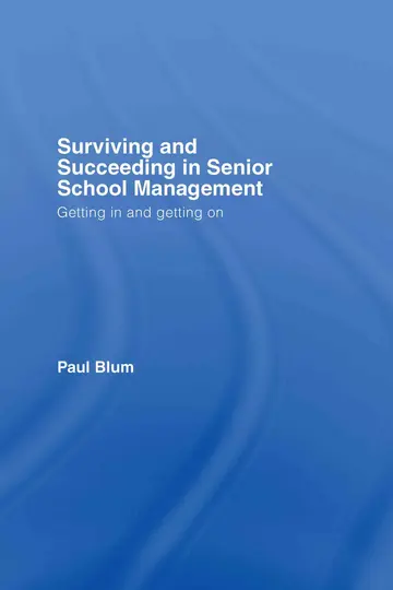 Cover of Surviving and Succeeding in Senior School Management