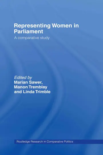 Cover of Representing Women in Parliament