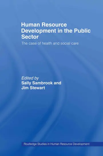 Cover of Human Resource Development in the Public Sector