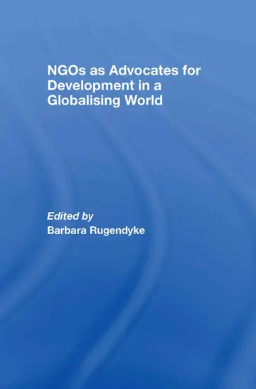 Cover of NGOs as Advocates for Development in a Globalising World
