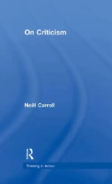 Cover of On Criticism