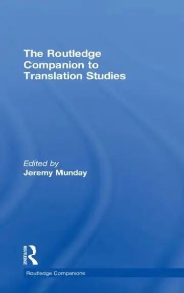 Cover of The Routledge Companion to Translation Studies