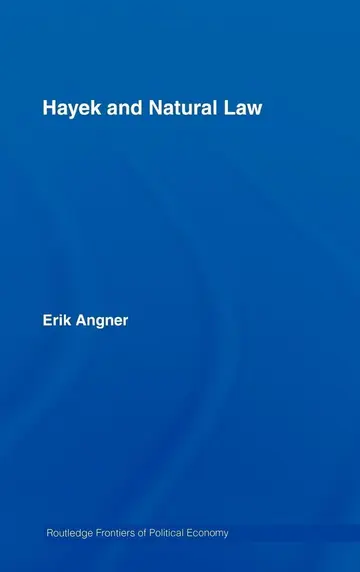 Cover of Hayek and Natural Law