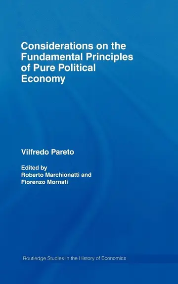 Cover of Considerations on the Fundamental Principles of Pure Political Economy