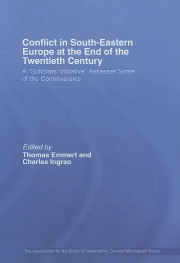 Cover of Conflict in South-Eastern Europe at the End of the Twentieth Century