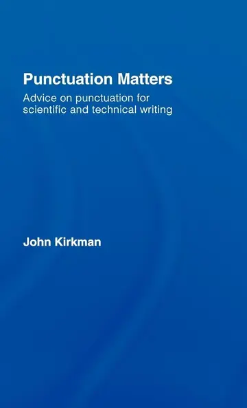 Cover of Punctuation Matters