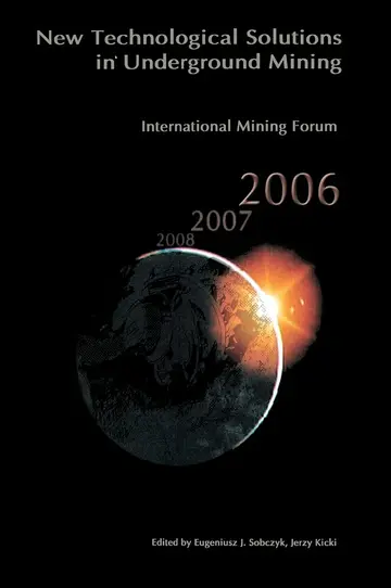 Cover of International Mining Forum 2006, New Technological Solutions in Underground Mining