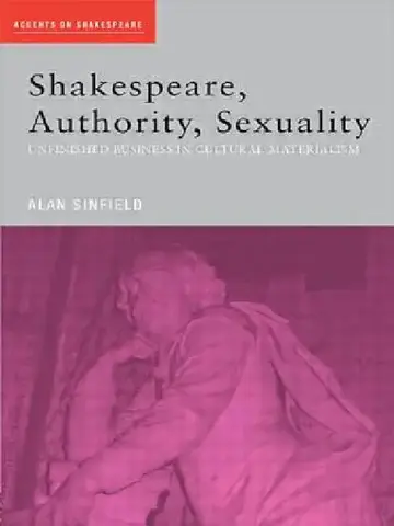 Cover of Shakespeare, Authority, Sexuality