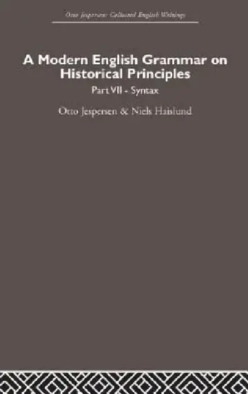 Cover of A Modern English Grammar on Historical Principles