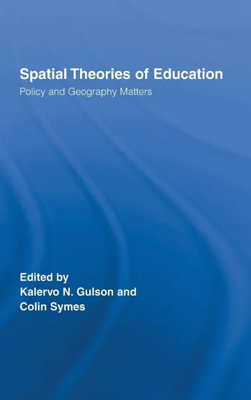 Cover of Spatial Theories of Education